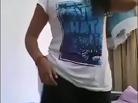 Desi teen flaunts her body parts in a live cam session