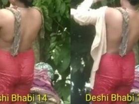 Bangla bhabis take a bath outdoors in captivating video