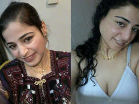 Self-pleasure galore as sexy paki Aliya strokes her boobs and pussy