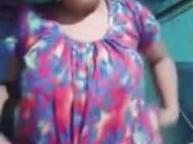 Bengali wife strips naked and fingers herself hard