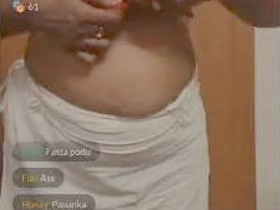 Premium Tamil bhabi gets naughty in a fatty show