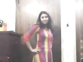 Indian girlfriend masturbates and fondles her big boobs