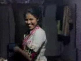 Village girl's perky tits get sucked in steamy video