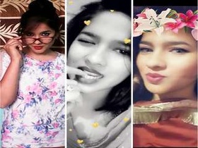 Cute Indian girl flaunts her breasts on video call