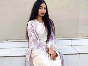 Adorable Queen flaunts her huge breasts in four captivating videos