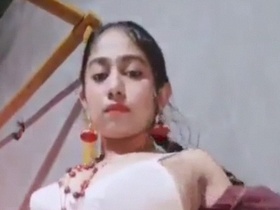 Cheating wife strips sari and goes fully nude in front of camera