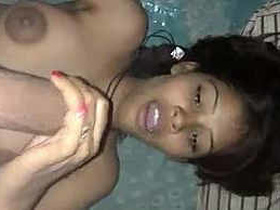 Bhojpuri cutie gives a clear audio performance while sucking cock