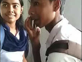 Desi college student kissing and licking each other's bodies