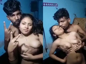 Desi village couple's passionate home sex video