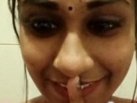 Nude Indian girl pleasures herself on video call
