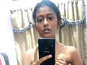 Tamil teenager sends nude selfie and masturbates on camera