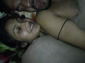 Cute Indian couple in steamy romance