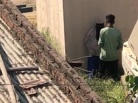 Indian bhabhi flaunts her boobs and gets fucked outdoors