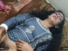 Indian hottest girl masturbates with a large dildo