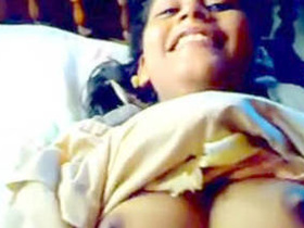 Exclusive video of a Mallu babe's naked breasts revealed by her lover