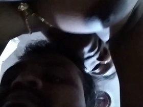 Mallu babe with big boobs gets her boob sucked in Kerala