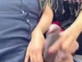 Outdoor fun with Indian couple giving handjob, licking pussy, and fingering