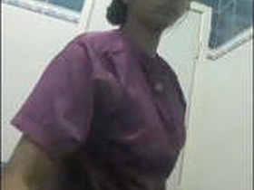 Tamil girl pleasures herself with her fingers for her lover