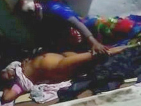 Indian mature couple indulges in passionate romance at night