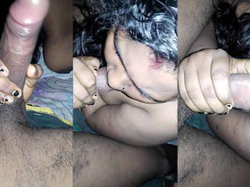 Desi aunt gives a blowjob and enjoys every moment