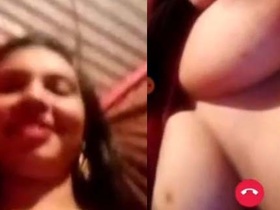 Indian village girl flaunts her big tits and pussy in nude video