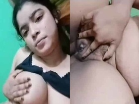 Bangladeshi babe with big boobs flaunts her private parts