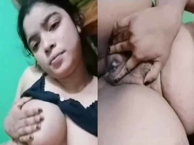 Bangladeshi babe with big boobs flaunts her private parts