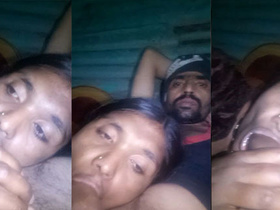 Village bhabhi gives a blowjob to her stepbrother