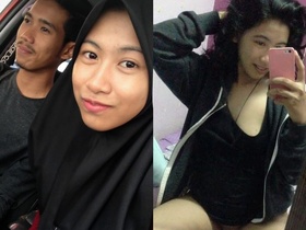 Indo Hijabi Girl's Intimate Moments in Part 2