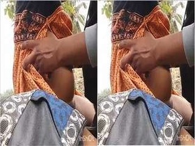 College girl gets naughty in outdoor porn video