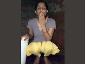 Masturbation and bathing with a sexy girl in a bathroom