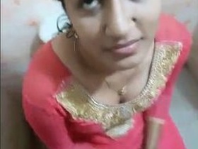 Village girl gets down on her knees for a blowjob in the bathroom