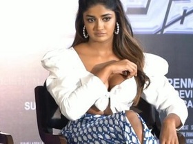 Dusky beauty Dusky Dimple shows off her peep panty